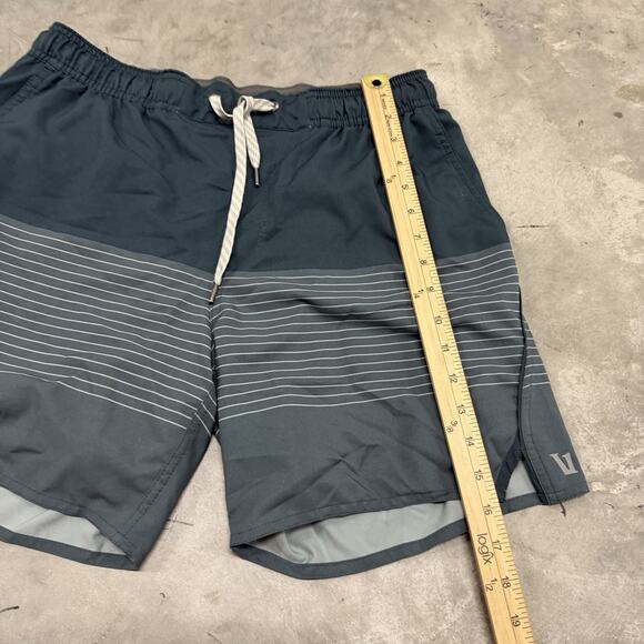 Vuori Shorts Mens Medium Blue Gray 6” Inseam Lined Running Training 4 Stretch - Picture 2 of 9